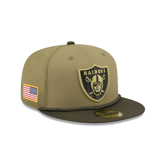 Las Vegas Raiders 2025 Salute to Service 59FIFTY Fitted Hat - New Era Cap