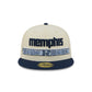 Memphis Grizzlies 2025 City Edition Chrome White Corduroy 59FIFTY Fitted Hat
