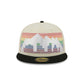 Denver Nuggets 2025 City Edition Chrome White Corduroy 59FIFTY Fitted Hat
