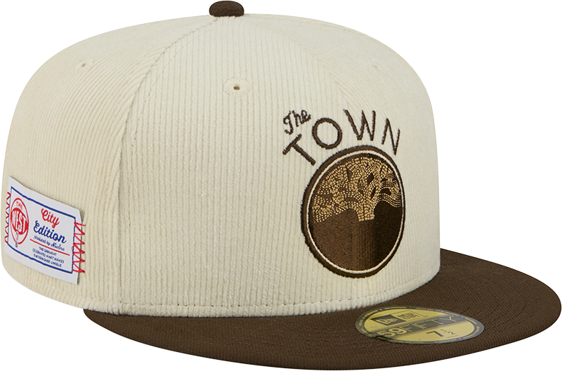 Golden State Warriors 2025 City Edition Chrome White Corduroy 59FIFTY Fitted Hat