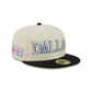 Dallas Mavericks 2025 City Edition Chrome White Corduroy 59FIFTY Fitted Hat