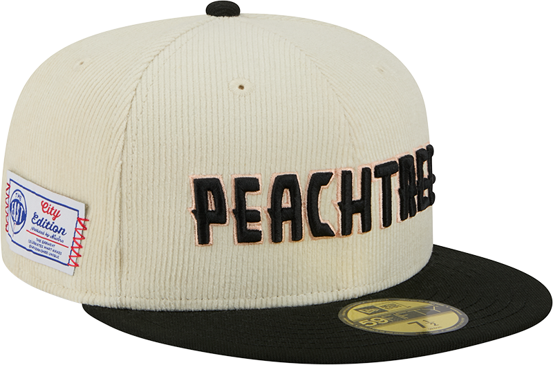 Atlanta Hawks 2025 City Edition Chrome White Corduroy 59FIFTY Fitted Hat