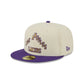 Los Angeles Lakers 2025 City Edition Chrome White Corduroy 59FIFTY Fitted Hat