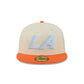 Los Angeles Clippers 2025 City Edition Chrome White Corduroy 59FIFTY Fitted Hat