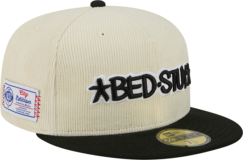 Brooklyn Nets 2025 City Edition Chrome White Corduroy 59FIFTY Fitted Hat