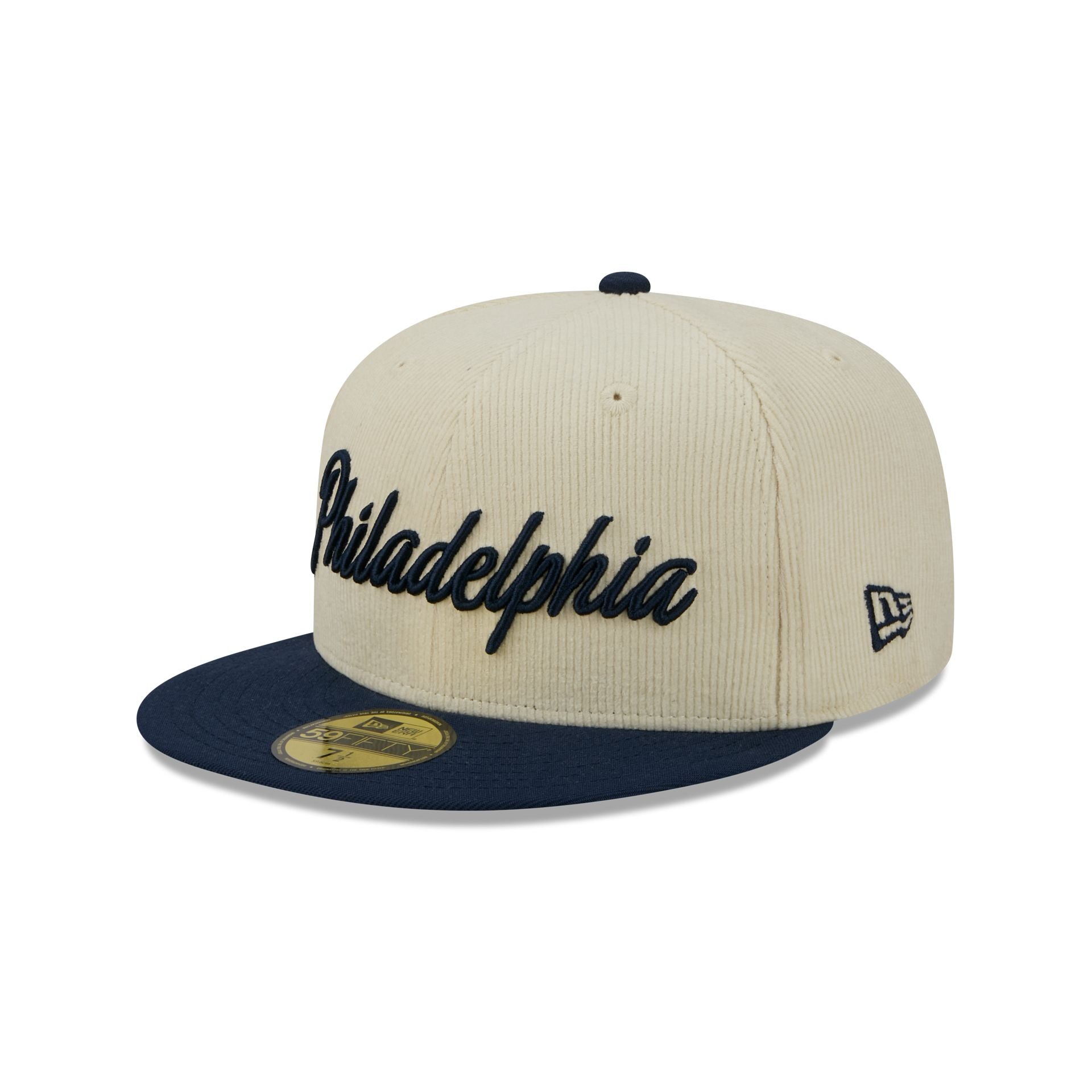 Philadelphia 76ers 2025 City Edition Chrome White Corduroy 59FIFTY