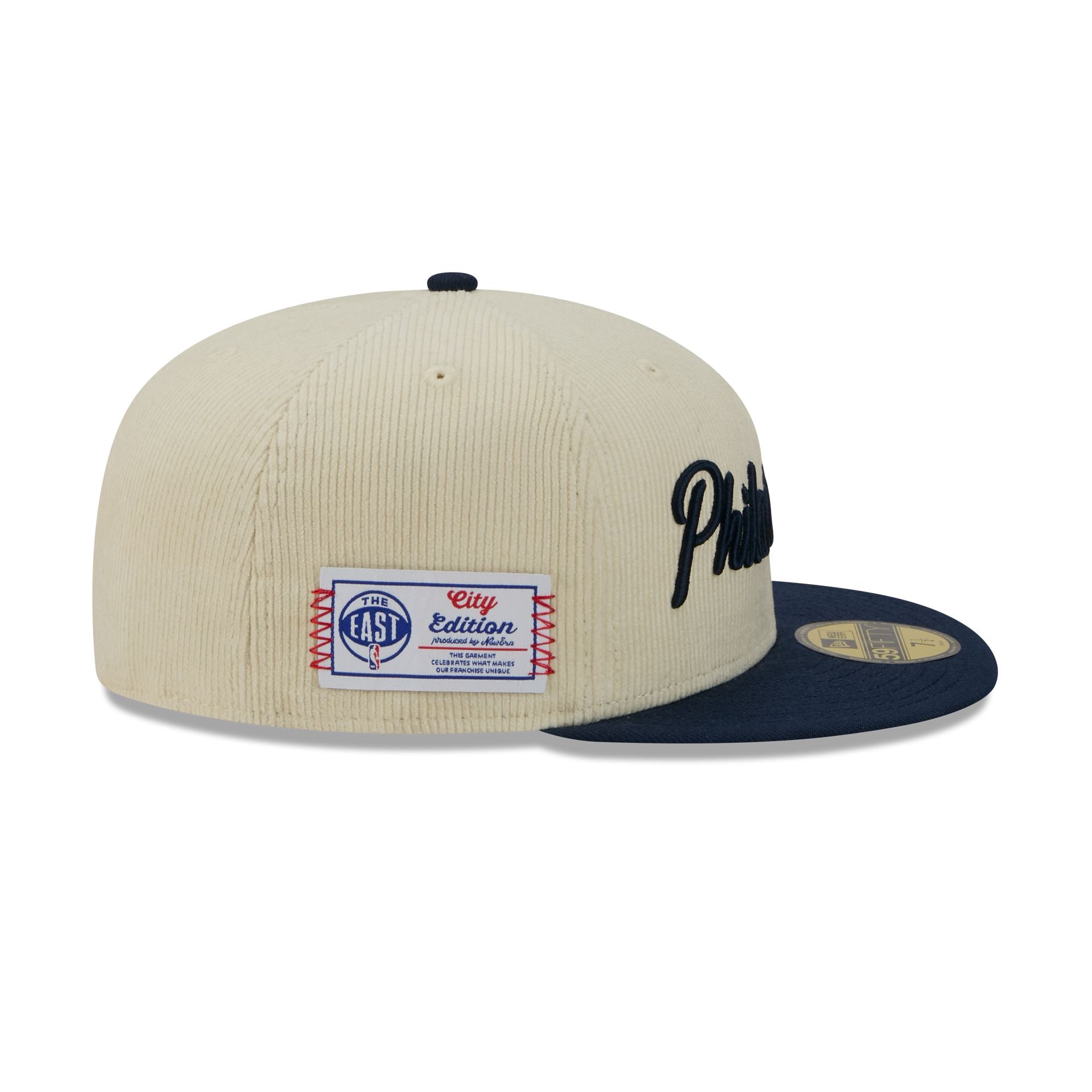 Philadelphia 76ers 2025 City Edition Chrome White Corduroy 59FIFTY