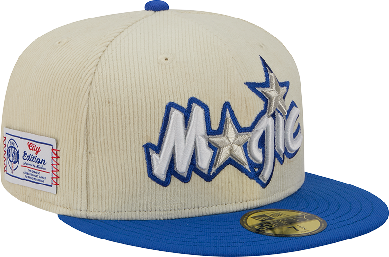 Orlando Magic 2025 City Edition Chrome White Corduroy 59FIFTY Fitted Hat