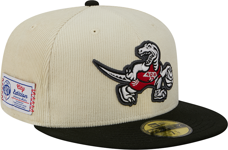 Toronto Raptors 2025 City Edition Chrome White Corduroy 59FIFTY Fitted Hat