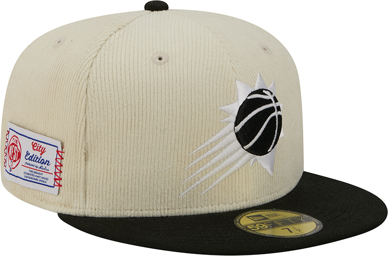 Phoenix Suns 2025 City Edition Chrome White Corduroy 59FIFTY Fitted Hat