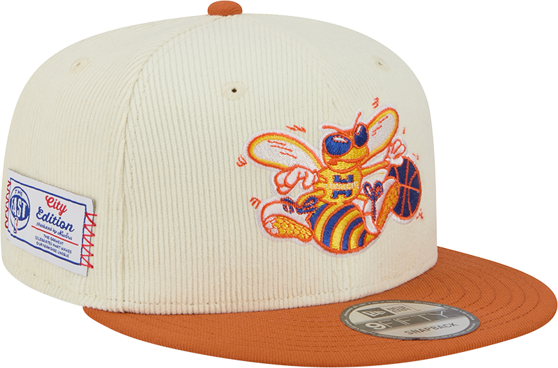Charlotte Hornets 2025 City Edition Chrome White Corduroy 9FIFTY Snapback Hat