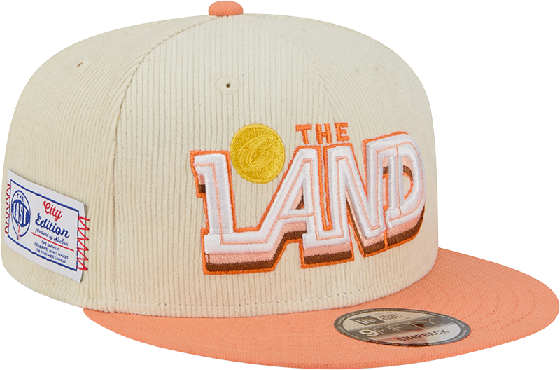 Cleveland Cavaliers 2025 City Edition Chrome White Corduroy 9FIFTY Snapback Hat