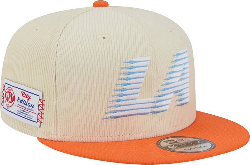 Los Angeles Clippers 2025 City Edition Chrome White Corduroy 9FIFTY Snapback Hat