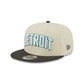 Detroit Pistons 2025 City Edition Chrome White Corduroy 9FIFTY Snapback Hat