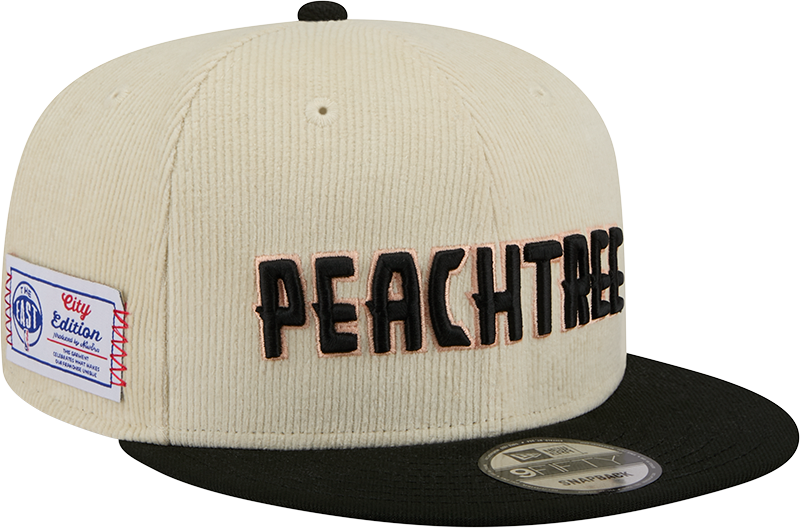 Atlanta Hawks 2025 City Edition Chrome White Corduroy 9FIFTY Snapback Hat