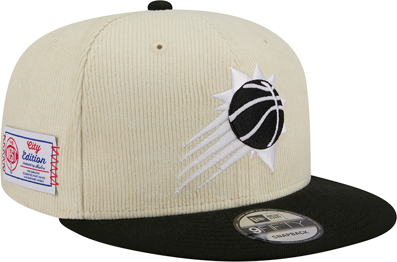 Phoenix Suns 2025 City Edition Chrome White Corduroy 9FIFTY Snapback Hat