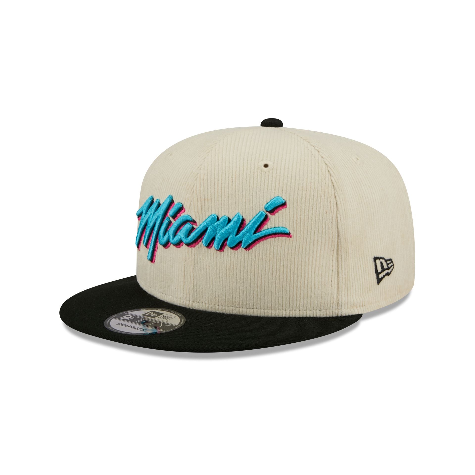 Miami Heat 2025 City Edition Chrome White Corduroy 9FIFTY Snapback