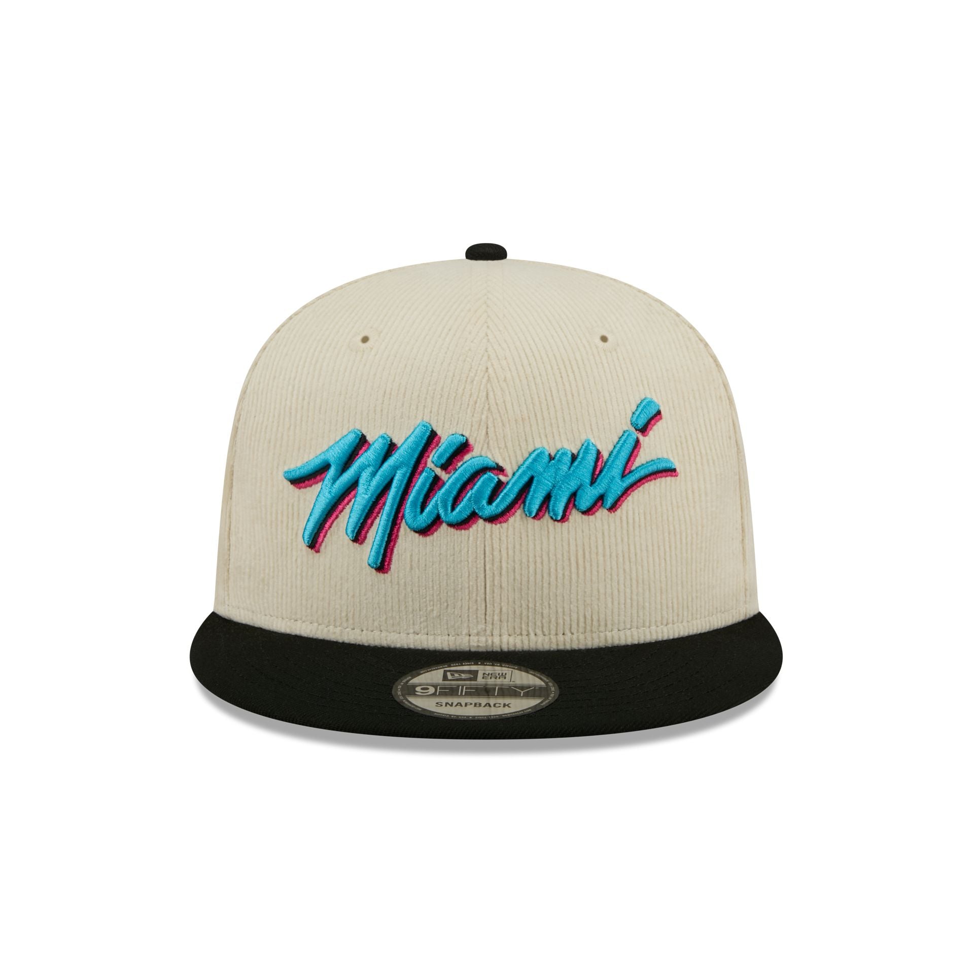 Miami Heat 2025 City Edition Chrome White Corduroy 9FIFTY Snapback