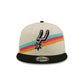 San Antonio Spurs 2025 City Edition Chrome White Corduroy 9FIFTY Snapback Hat