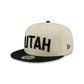 Utah Jazz 2025 City Edition Chrome White Corduroy 9FIFTY Snapback Hat