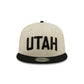 Utah Jazz 2025 City Edition Chrome White Corduroy 9FIFTY Snapback Hat