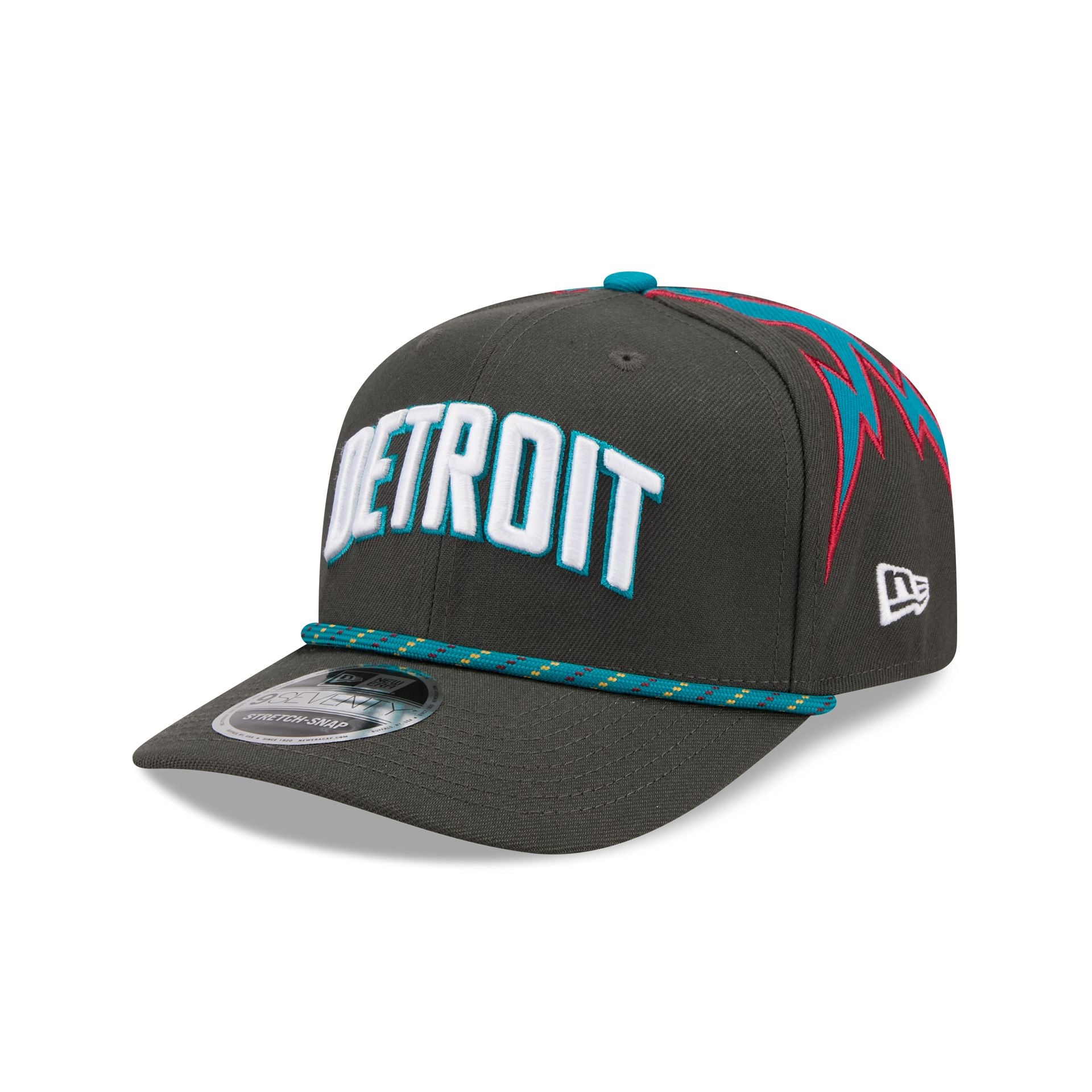 Detroit Pistons 2025 City Edition 9SEVENTY Stretch-Snap Hat