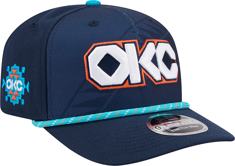 Oklahoma City Thunder 2025 City Edition 9SEVENTY Stretch-Snap Hat