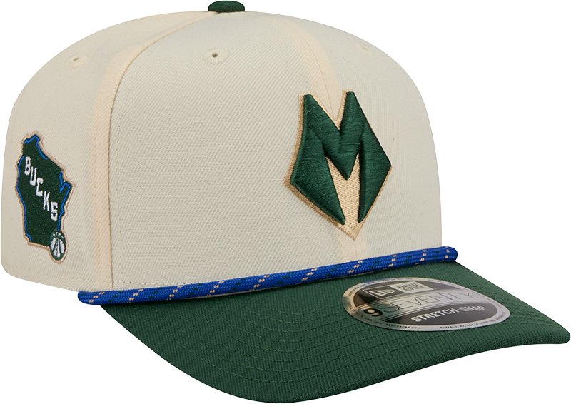 Milwaukee Bucks 2025 City Edition 9SEVENTY Stretch-Snap Hat