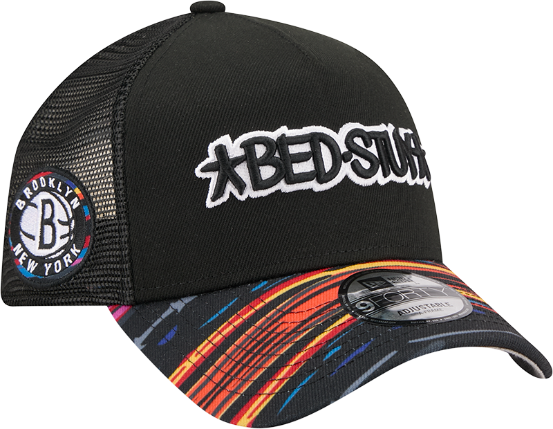 Brooklyn Nets 2025 City Edition 9FORTY A-Frame Trucker Hat