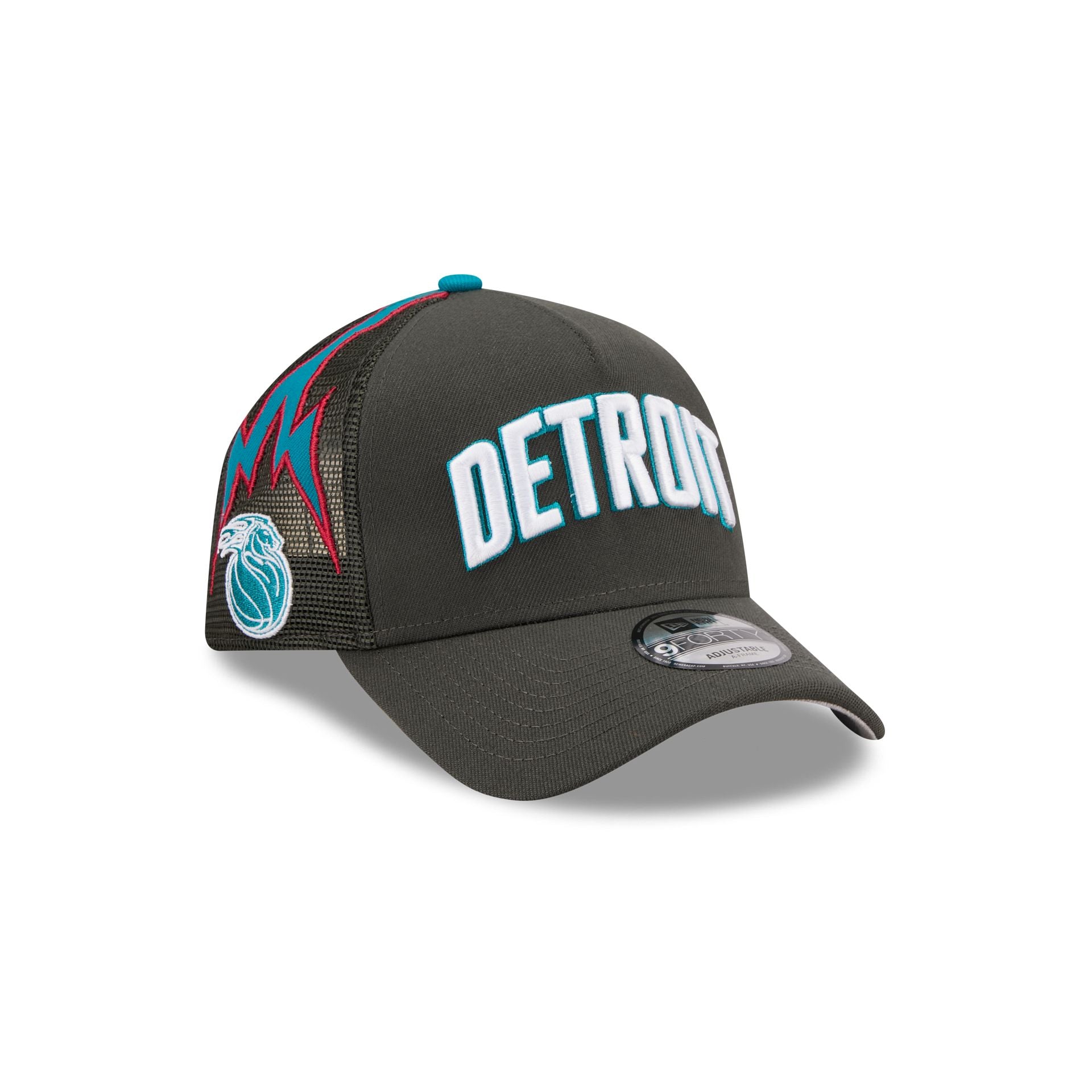 Detroit Pistons 2025 City Edition 9FORTY A-Frame Trucker Hat