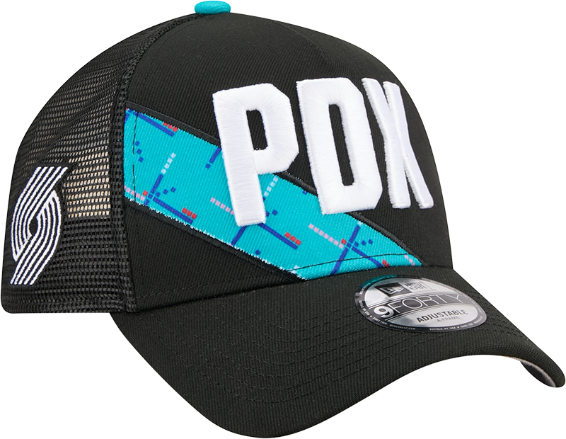 Portland Trail Blazers 2025 City Edition 9FORTY A-Frame Trucker Hat