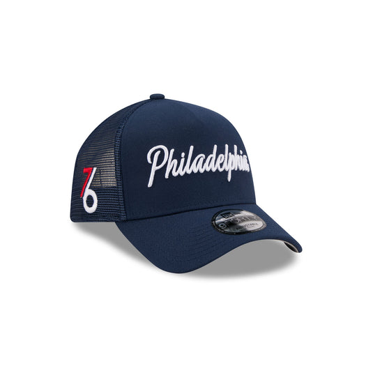 Philadelphia 76ers 2025 City Edition 9FORTY A-Frame Trucker Hat - New Era Cap