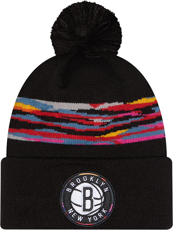 Brooklyn Nets 2025 City Edition Pom Knit Hat