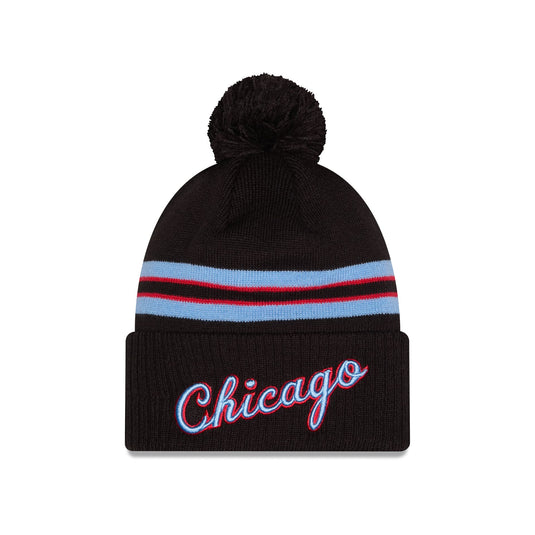 Chicago Bulls 2025 City Edition Pom Knit Hat - New Era Cap