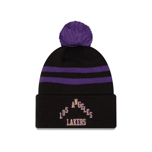 Los Angeles Lakers 2025 City Edition Pom Knit Hat - New Era Cap