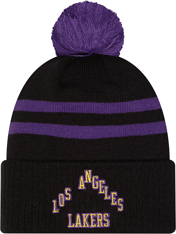 Los Angeles Lakers 2025 City Edition Pom Knit Hat