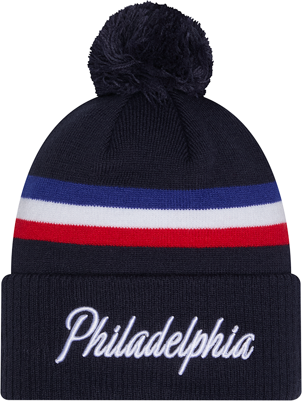 Philadelphia 76ers 2025 City Edition Pom Knit Hat