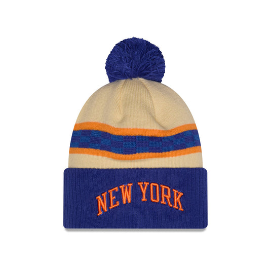 New York Knicks 2025 City Edition Pom Knit Hat - New Era Cap