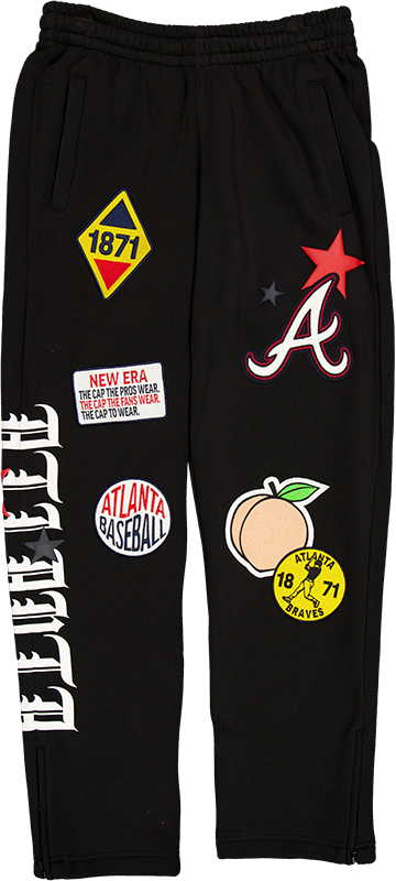 Atlanta Braves Uptown Threads Black Sweatpants