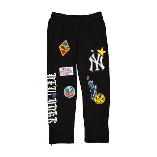 New York Yankees Uptown Threads Black Sweatpants - New Era Cap