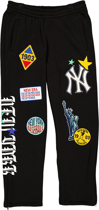 New York Yankees Uptown Threads Black Sweatpants