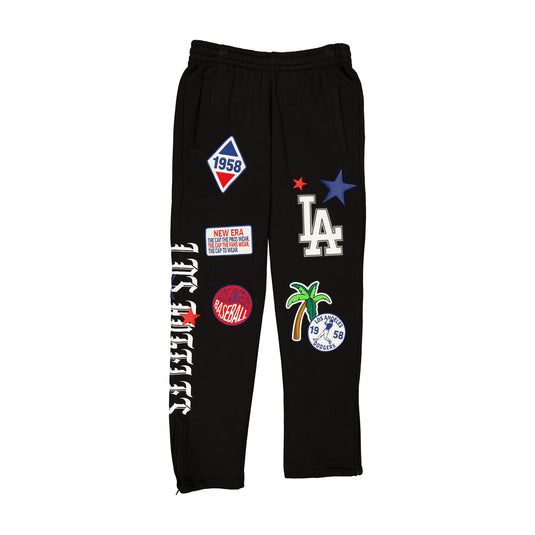 Los Angeles Dodgers Uptown Threads Black Sweatpants - New Era Cap