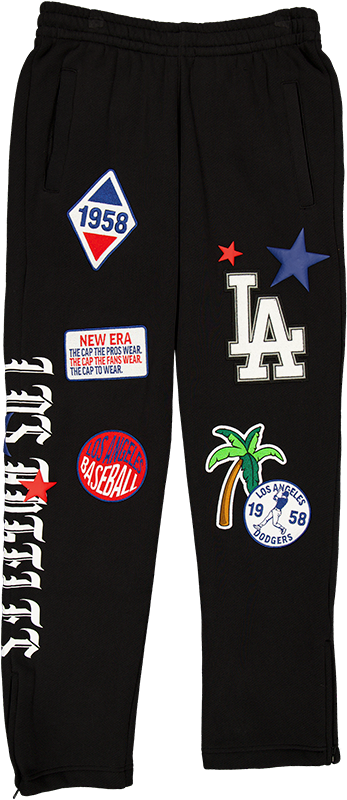 Los Angeles Dodgers Uptown Threads Black Sweatpants