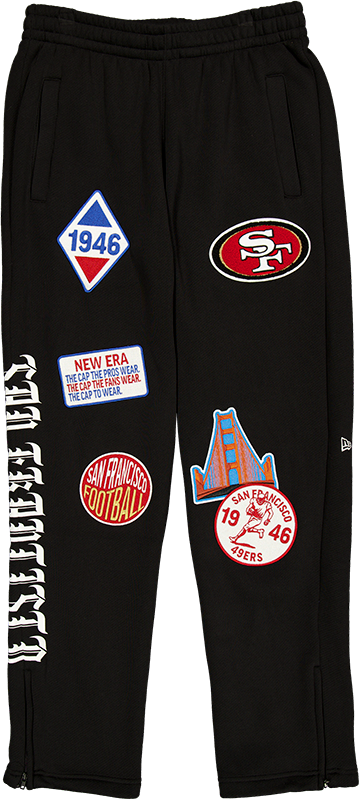 San Francisco 49ers Uptown Threads Black Sweatpants