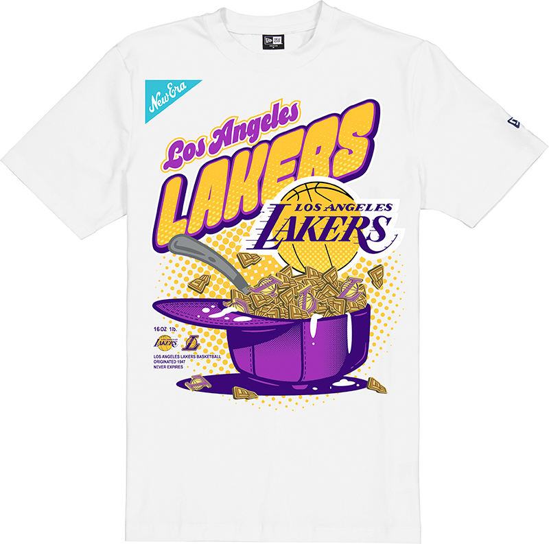 Los Angeles Lakers Cereal White T-Shirt