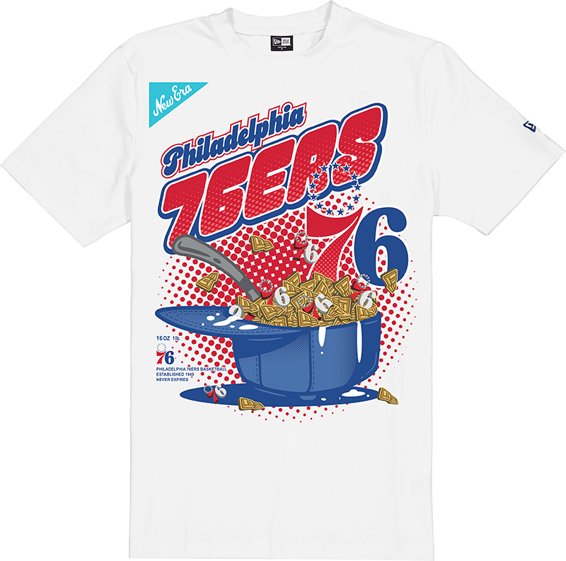 Philadelphia 76ers Cereal White T-Shirt