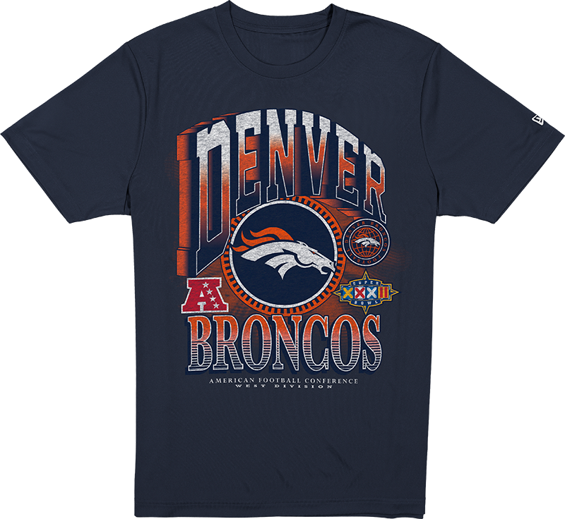 Denver Broncos Sport Classics Dimensional T-Shirt