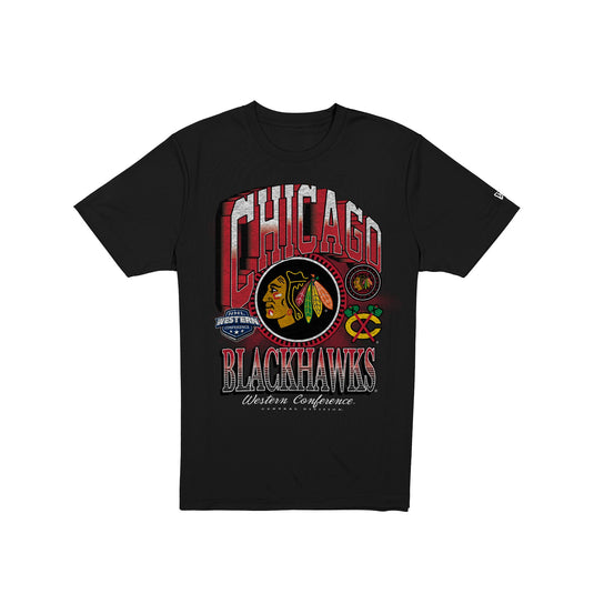 Chicago Blackhawks Sport Classics Dimensional T-Shirt - New Era Cap