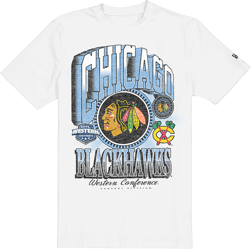 Chicago Blackhawks Sport Classics Dimensional White T-Shirt