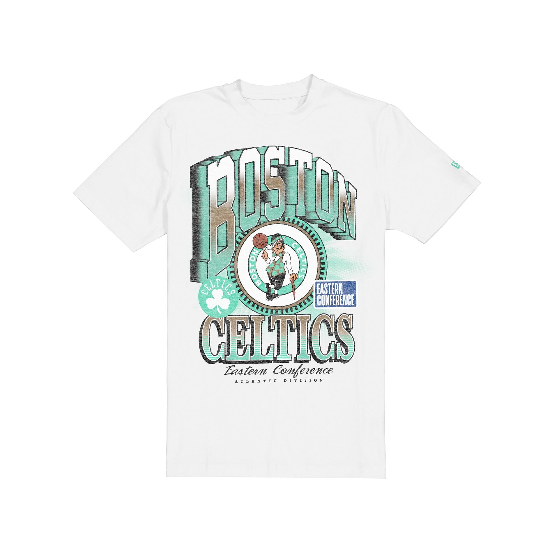 Boston Celtics Sport Classics Dimensional White T-Shirt
